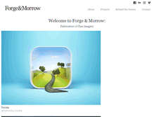 Tablet Screenshot of forgeandmorrow.com